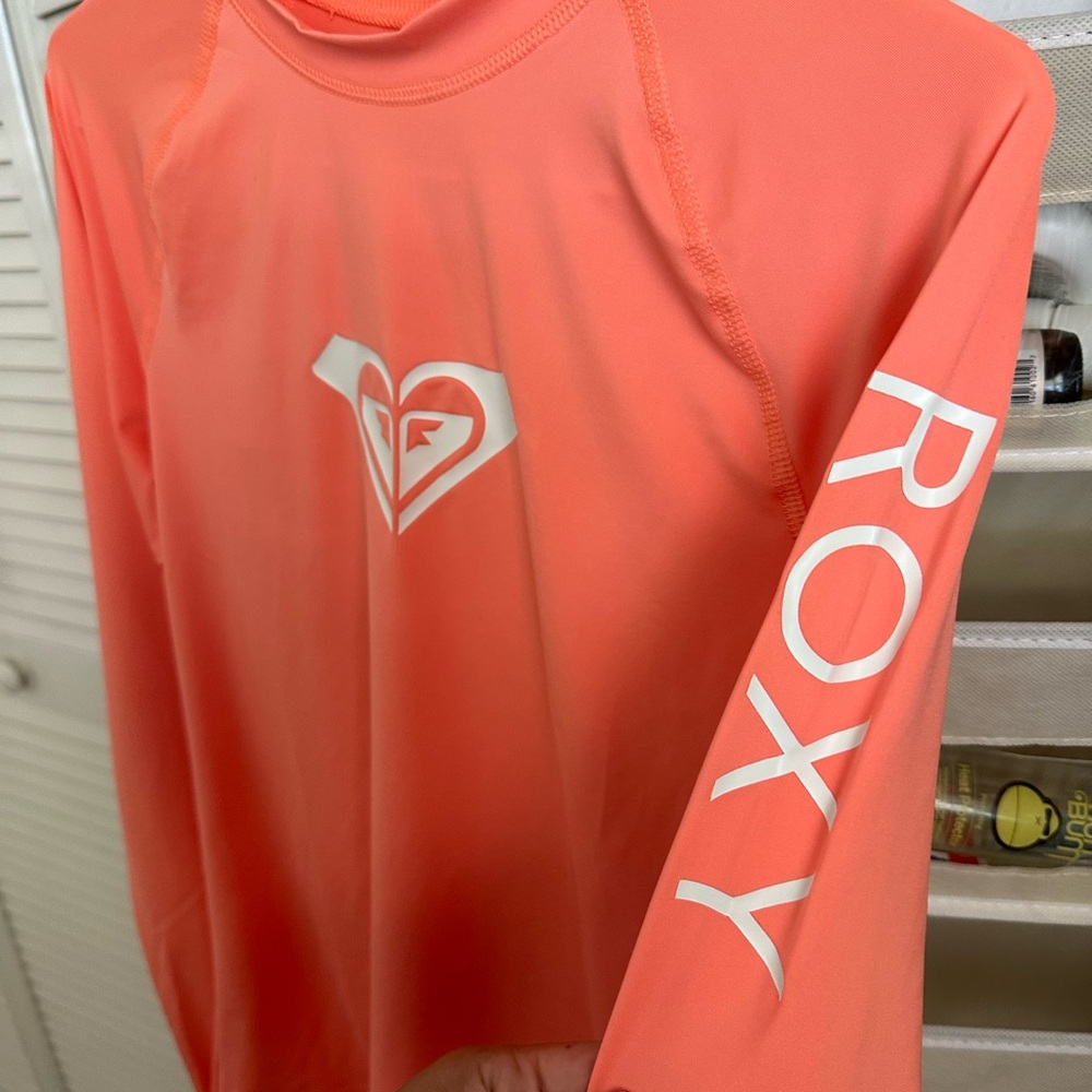 Roxy Peach Rashgaurd Long-sleeve Top - Picture 4 of 4